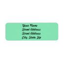 Search for solid colour return address labels Plain