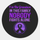 Search for alzheimers cure stickers Purple