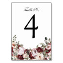 Search for burgundy and blush table cards Botanical