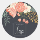 Search for floral logo stickers Botanical