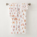 Search for alphabet bath towels Letter