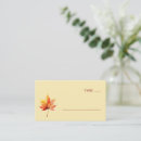 Search for autumn place cards Number