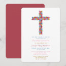 Search for crucifix cards invites Floral