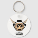 Search for black glasses key rings Black and white