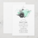 Search for blue and grey christening invitations Floral
