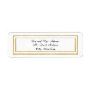 Search for faux return address labels Chic