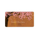Search for cherry blossom return address labels weddings Oriental