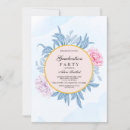 Search for blush graduation invitations Floral bouquet