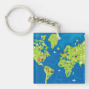 Search for around the world key rings Map