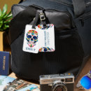 Search for skull luggage tags Colourful