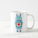Search for cute robots mugs Cartoon robot