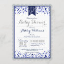 Search for navy blue grey baby shower invitations Modern