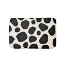 Search for black and white cow print bath mats Spots