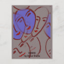 Search for faces postcards Text