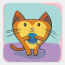 Search for ball cartoon stickers Cat