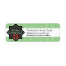 Search for red polka dot return address labels Festive