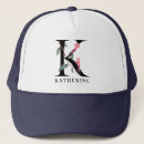 Search for flower monogram hats Floral