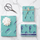 Search for seahorse wrapping paper Tropical