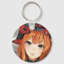 Search for anime girls key rings Black