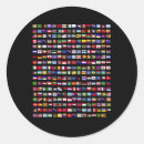 Search for country emblem stickers World flags
