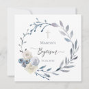 Search for blue floral wreath invitations Boy