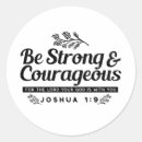 Search for courage stickers Joshua 1 9