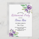 Search for retirement and birthday invitations Floral