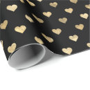 Search for black heart wrapping paper Girly