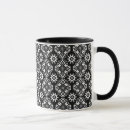 Search for black white floral print pattern mugs Chic