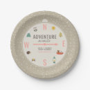 Search for adventure awaits paper plates Woodland