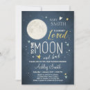 Search for moon and stars baby shower invitations Galaxy