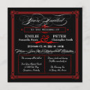 Search for goth red and black wedding invitations Vintage