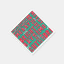 Search for green christmas party napkins Bright