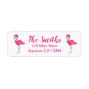 Search for tropical bird return address labels Flamingo