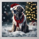 Search for golden retriever christmas art Snow