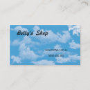 Search for fluffy white business cards Sky