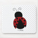 Search for cartoon bugs mousepads Ladybug