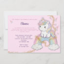 Search for unicorn 5th birthday invitations Girls