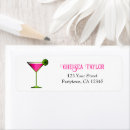 Search for martini return address labels Happy hour