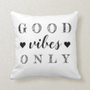 Search for good vibes only cushions Black and white