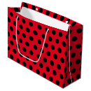Search for red and black gift bags White