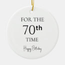 Search for 70th birthday christmas tree decorations 70 years old
