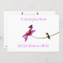 Search for hummingbird baby shower invitations Pink