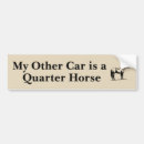 Search for quarter horse bumper stickers Equestrian