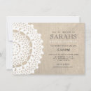 Search for burlap lace bridal shower invitations Girly