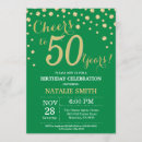 Search for gold and green birthday invitations Adult birthday party