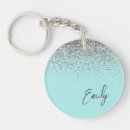 Search for aqua glitter key rings Girly
