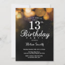 Search for black girl birthday invitations Gold glitter