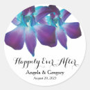 Search for teal peacock wedding stickers Purple
