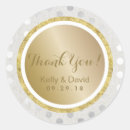 Search for luxury gold wedding stickers Thanks